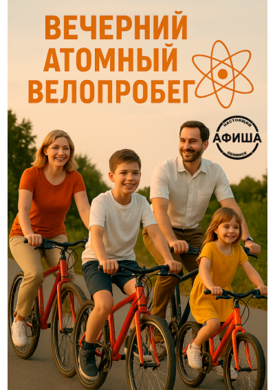 Afisha-go. Афиша мероприятий: Вечерний атомный велопробег