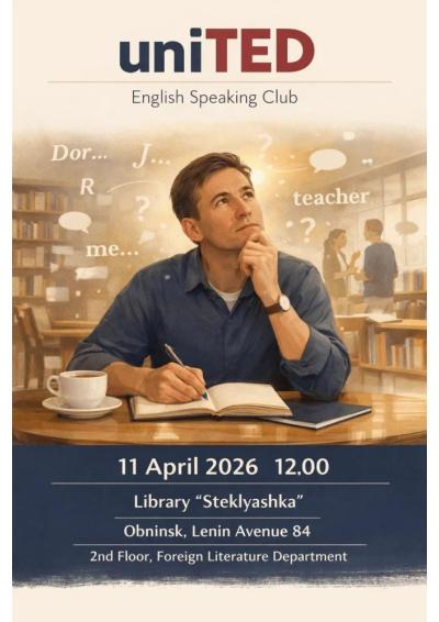 Afisha-go. Афиша мероприятий: Встреча клуба «UniTED »