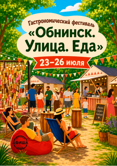 Afisha-go. Афиша мероприятий: Гастрономический фестиваль «Обнинск. Улица. Еда»