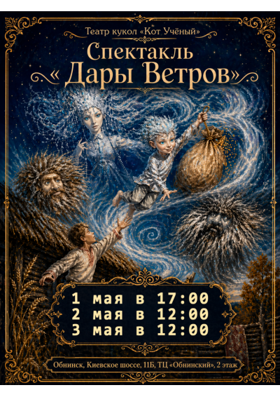 Afisha-go. Афиша мероприятий: Спектакль «Дары Ветров»