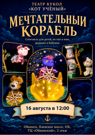 Afisha-go. Афиша мероприятий: Спектакль «Мечтательный корабль»
