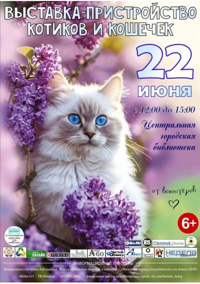 Afisha-go. Афиша мероприятий: Выставка-пристройство кошек и котят