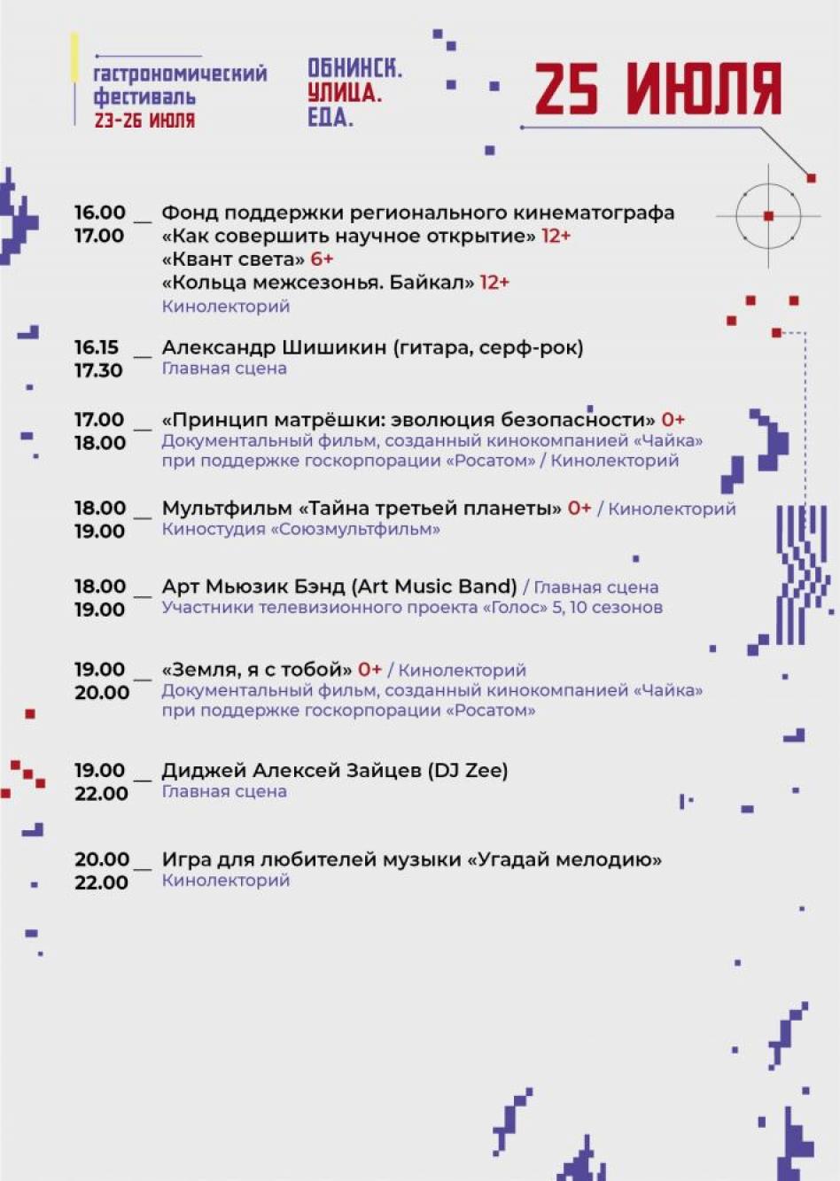 Афиша - Обнинск: Гастрономический фестиваль «Обнинск. Улица. Еда»