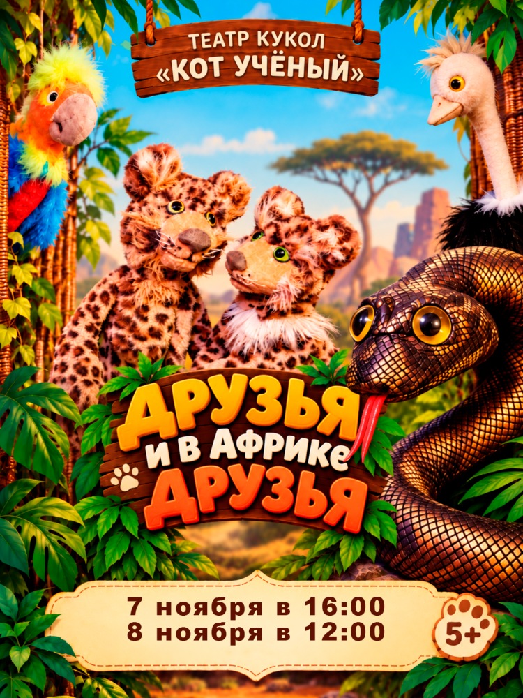 Спектакль «Друзья и в Африке друзья»
